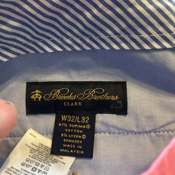 Mens Brooks Brothers Clark Stretch Advantage Chino Pants 32x32 NWT - Picture 5 of 12